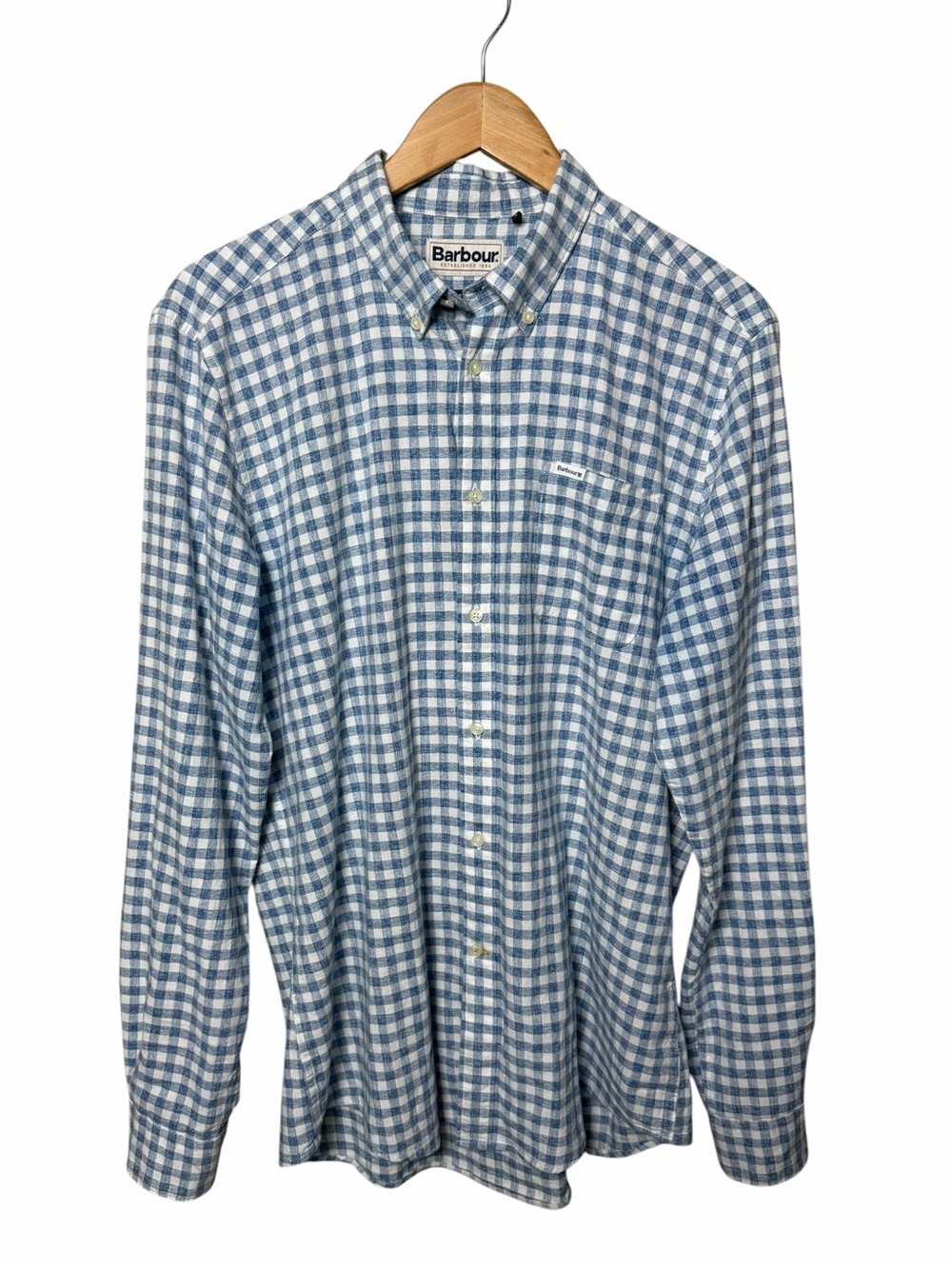 Barbour Merryton Tailored Fit Gingham Shirt Size US Medium